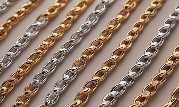 Necklace chains and pendant components for jewelry making