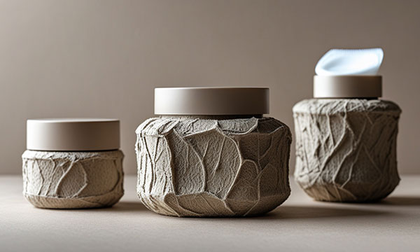 Eco-friendly cosmetic packaging and sustainable beauty containers