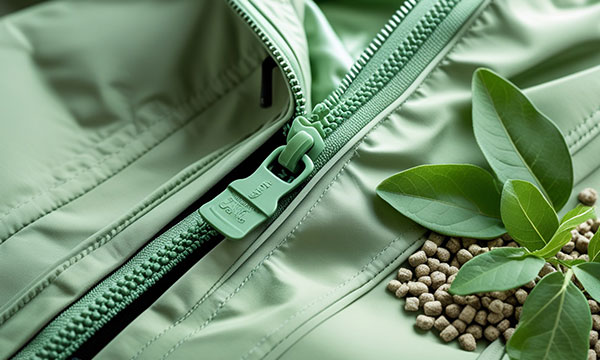 GRS certified recycled zippers and eco-friendly closures