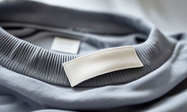 Woven and embroidered labels for clothing brand identity