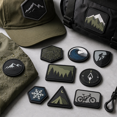 Brand patches and wappen for apparel and accessories