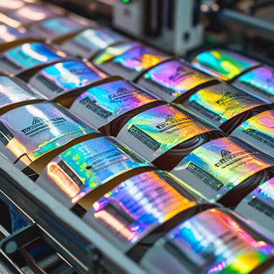 Stickers and barcode labels for product and retail packaging
