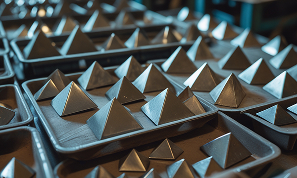 Metal rivets and studs for leather goods and apparel