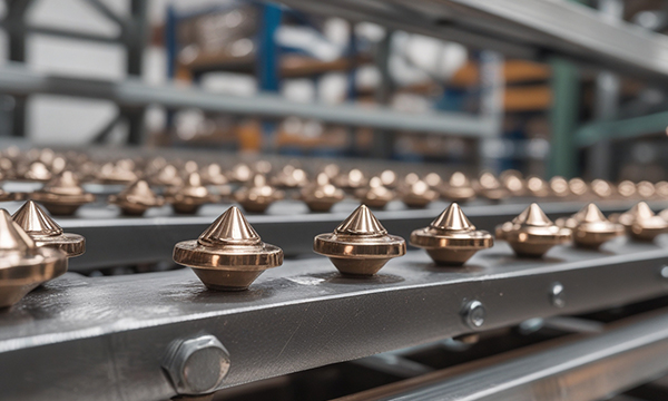 Metal rivets and studs for leather goods and apparel
