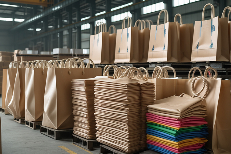 Paper and non-woven shopping bags custom brand packaging