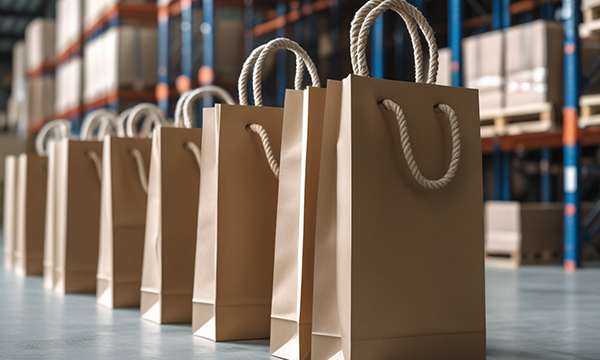 Paper and non-woven shopping bags custom brand packaging
