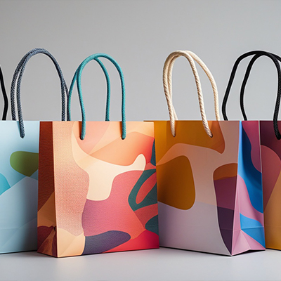 Paper and non-woven shopping bags custom brand packaging