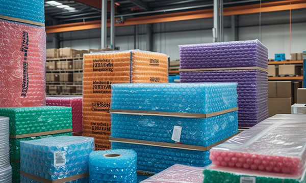 Bubble wrap and cushioning materials for safe product packaging