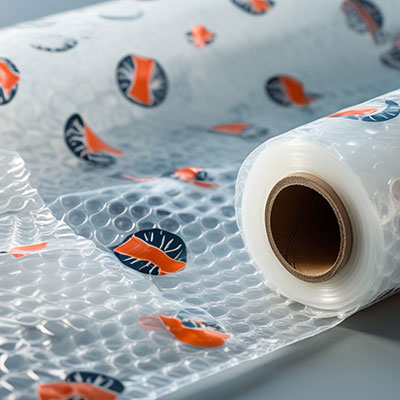 Bubble wrap and cushioning materials for safe product packaging