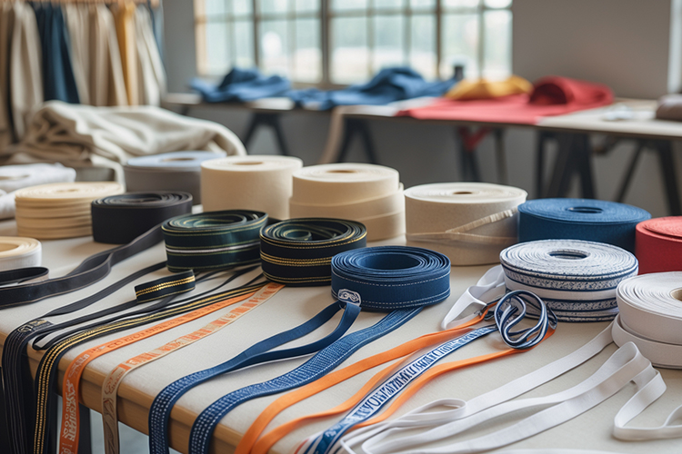 Drawcords tapes and elastic bands for garment manufacturing