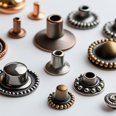 Garment rivets and eyelets hardware for clothing production